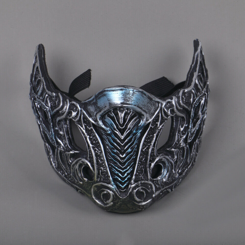 Mortal Kombat Cosplay Sub-Zero Mask Dress Up Props Adult Face Mask PVC