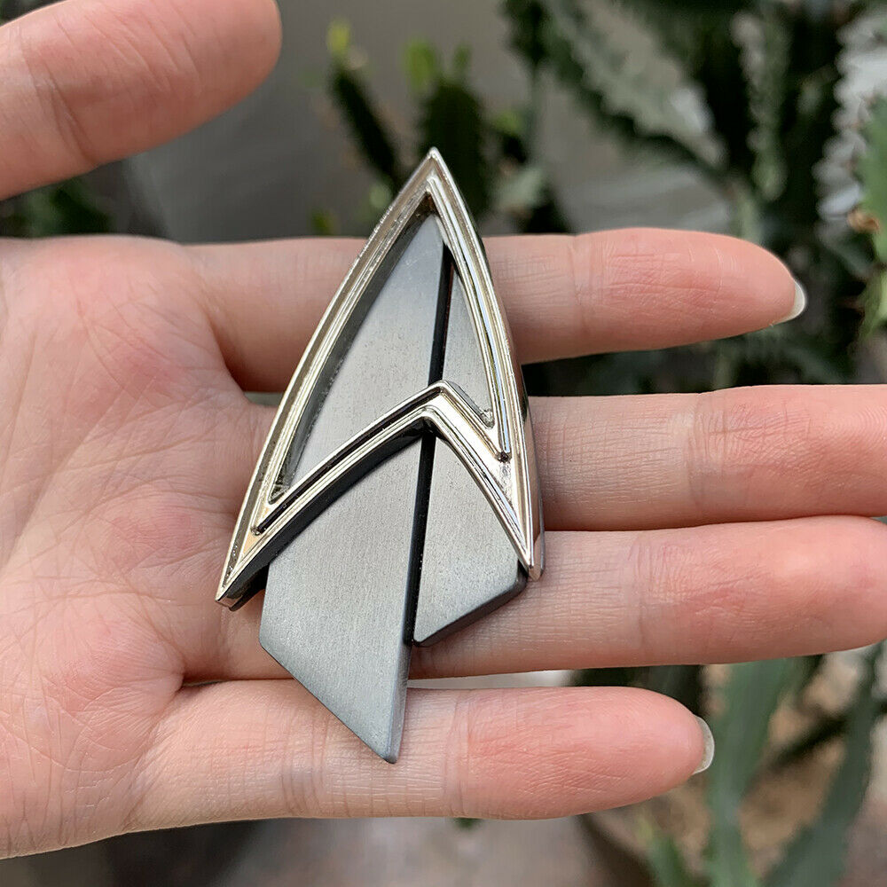 Star Trek Admiral JL Picard Pin The Next Generation Communicator Pin Brooches Accessories