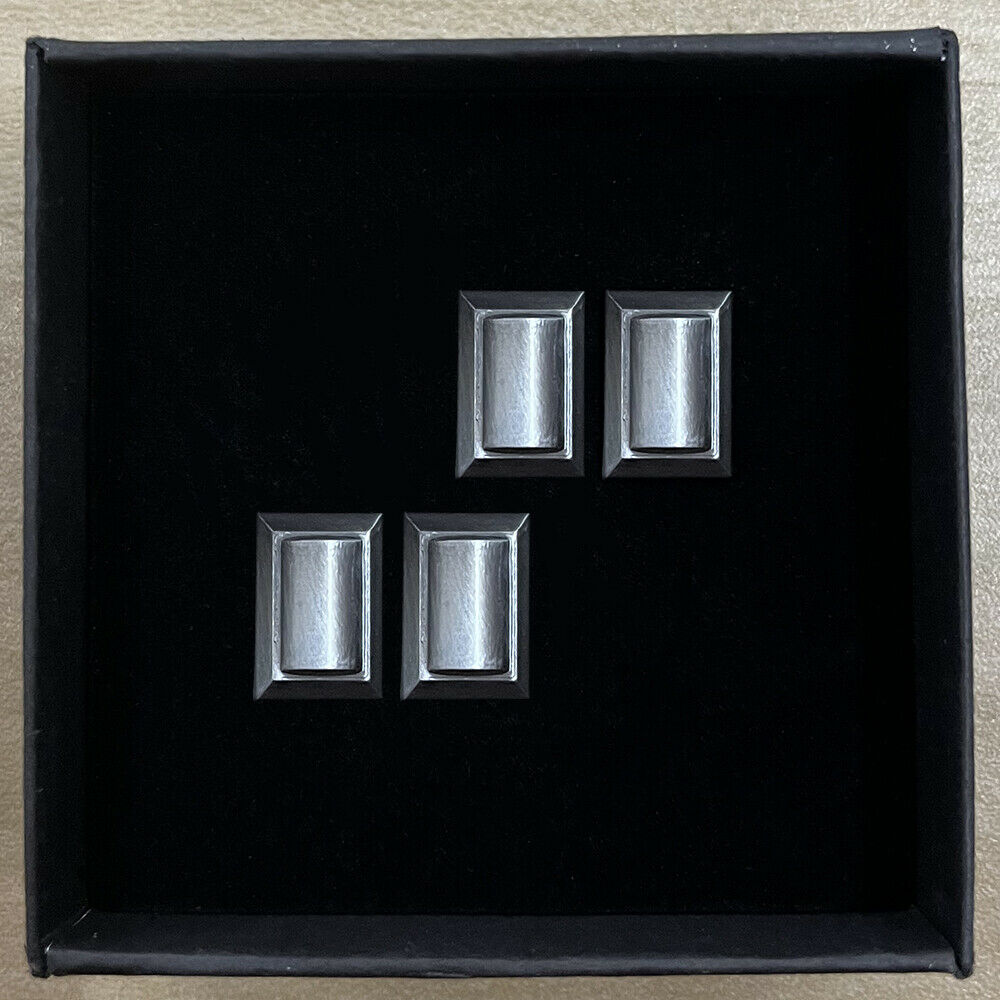 Star Trek Enterprise Captain Collar Rank Pips Pin Badge Starfleet Brooches Set of 4