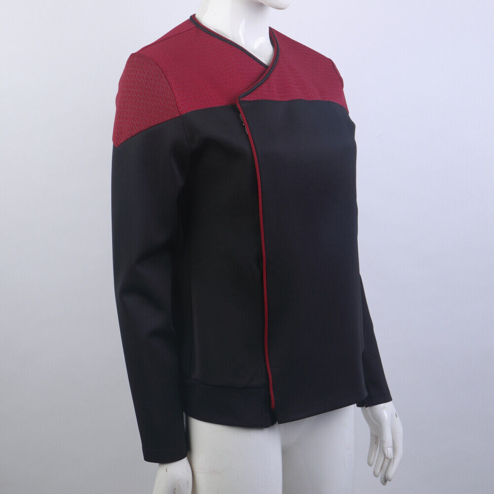 Star Trek  Picard 3 Command Red Uniforms Cosplay Starfleet Female Gold Blue Top Shirts