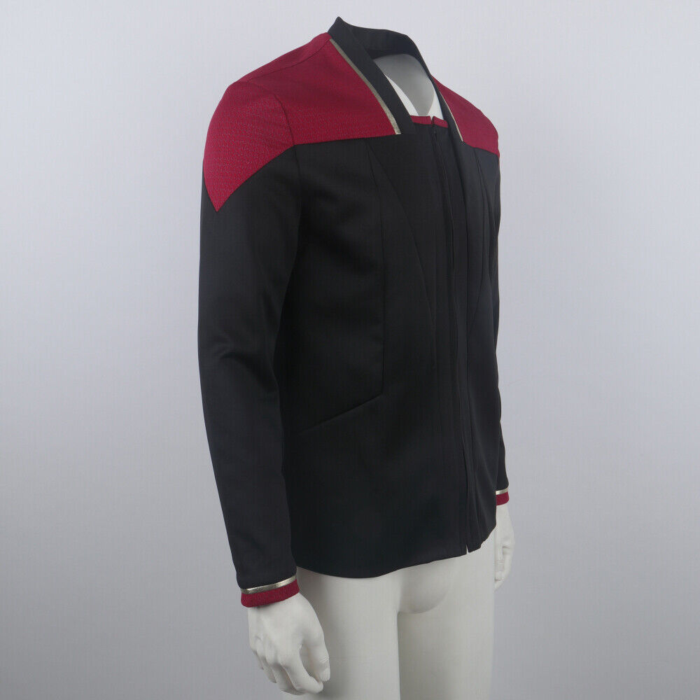 Star Trek Picard 3 Admiral Captain Red Dress Jacket Starfleet Uniforms Shirts Costumes