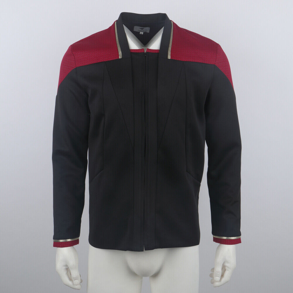 Star Trek Picard 3 Admiral Captain Red Dress Jacket Starfleet Uniforms Shirts Costumes