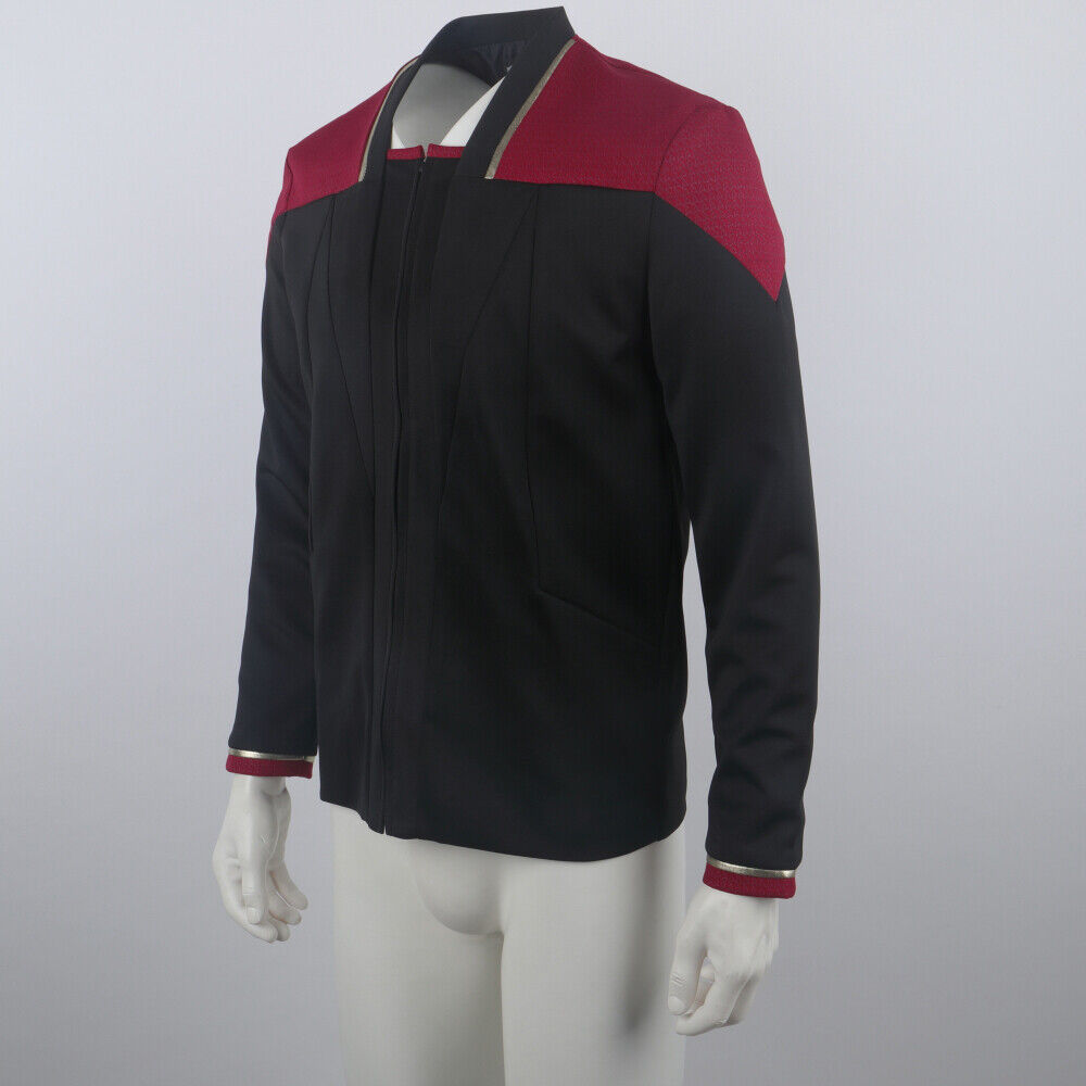 Star Trek Picard 3 Admiral Captain Red Dress Jacket Starfleet Uniforms Shirts Costumes