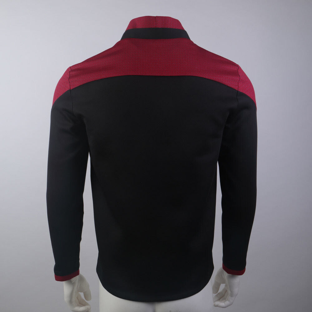 Star Trek Picard 3 Red Geordi Gold Blue Dress Uniform Starfleet Jacket Shirts Costume