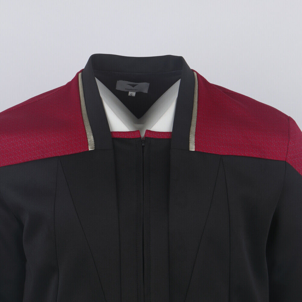 Star Trek Picard 3 Admiral Captain Red Dress Jacket Starfleet Uniforms Shirts Costumes