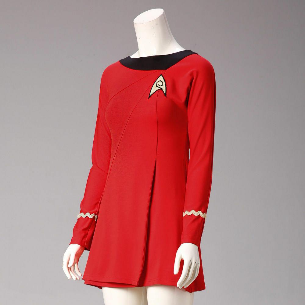 Star Trek  TOS The Original Series Female Duty Uniform Dress Cosplay Costumes