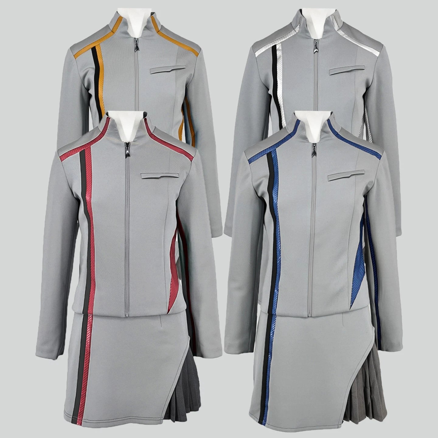 ST Starfleet Academy Engineer Science Medical Uniform Skirts Cosplay Costumes Suits