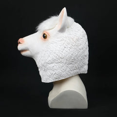 Animal Alpaca  Full Head Mask Halloween Cosplay Prop