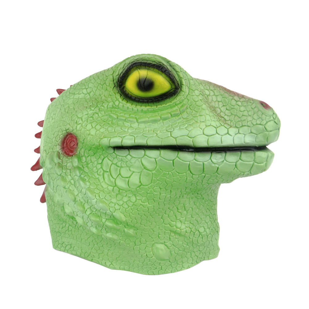 Animal Green Lizard Cosplay Mask Halloween Cosplay Prop